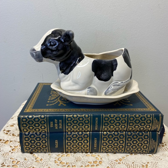 Other - Ceramic Cow Planter